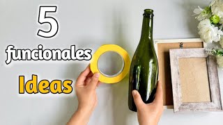 5 Funcionales Ideas para tu hogar 2025!! 💛 Ideas con reciclaje de lo más fáciles #artesanato #dicas
