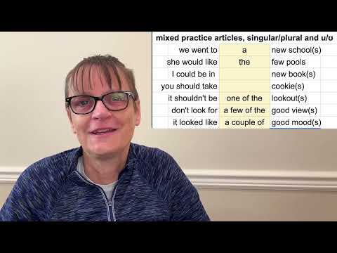 Advanced Fluency Practice: Vowel u/ʊ, articles and plurals (shadowing practice)