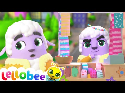 Baa Baa Black Sheep | 🍯 Lellobee Kids Songs & Cartoons! Sing and Dance