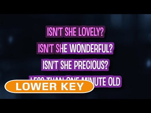 Isn’t She Lovely (Karaoke Lower Key) – Stevie Wonder