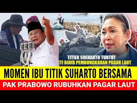 LUAR BIASA MOMEN IBU TITIK SUHARTO DAN PAK PRABOWO SUBIANTO NAIK TANK AMFIBI MEMBONGKAR PAGAR LAUT?