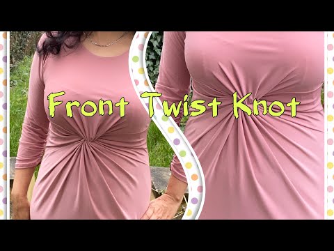 How to Cut and Sew- Front Twist Knot Dress - Pattern...