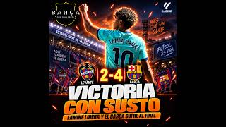 Levante 2 - 4 FC Barcelona: Superioridad, desconexión y arreglo final