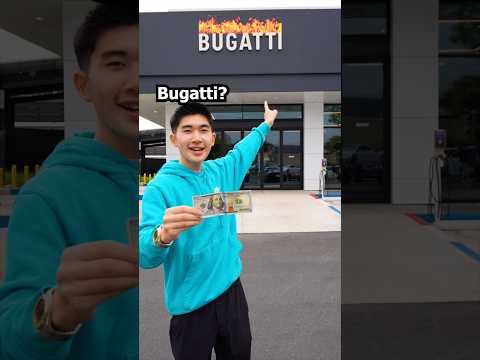 Can You Spend Exactly $100 at Bugatti? #shorts
