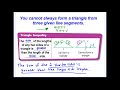 Triangle Inequality Theorem Concepts