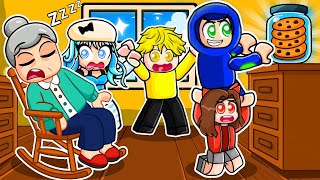 Stealing Cookies from Horror Granny in Roblox..