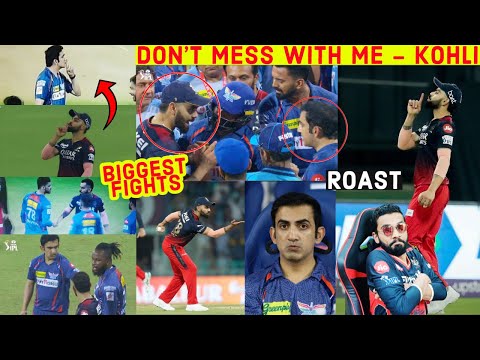 VIRAT KOHLI VS GAUTAM GAMBHIR 😈😈 KOHLI AND NAVEEN UL HAQ FIGHT | RCB VS LSG FIGHT SCENE