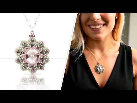 Fire Flower Pendant - DIY Jewelry Making Tutorial by PotomacBeads