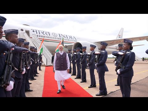 A SPECTACULAR welcome to PM Modi in Johannesburg, South Africa