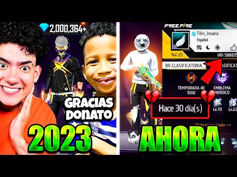 ¡LE REGALARON "100 MIL DIAMANTES" A NIÑOS Y SE FUERON!😭 *nadie lo sabia*