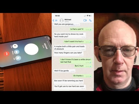 Child Predator Panics When Father Answers The Phone.