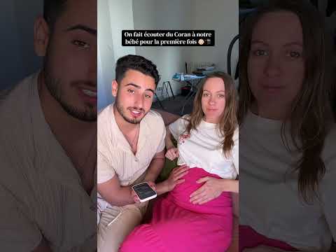 On fait écouter du Coran ☪️ à notre bébé pour la première fois ❤️ #algerie #couple #religion #islam
