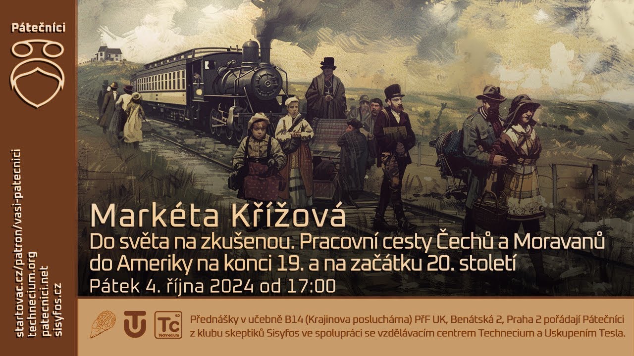 4. října 2024: Markéta Křížová: Pracovní cesty Čechů a Moravanů do Ameriky na přelomu 19. a 20. století