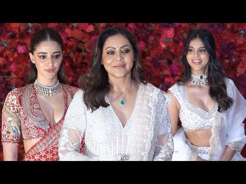 Suhana Khan, Ananya Pandey, and Gauri Khan Shine at Aadar Jain-Alekha Advani Wedding