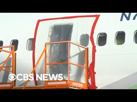 YouTube video thumbnail: Multiple System Failures led to Door Plug Flying off Alaska Airlines Flight, NTSB Says