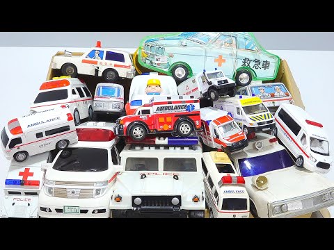 Collect the miniature ambulance cars in a box and run up a hill! Working car ambulance 🚑