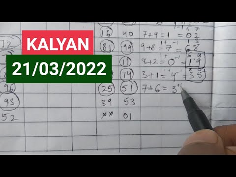Kalyan 21/03/2022 Fix Trick Monday  March OTC jodi Panna Line Matka Trick Today Game