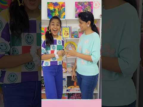 Painting Challenge with Mom!🎨 *SURPRISE GIFT*🎁🤩 | Riya's Amazing World