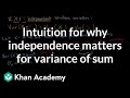 Understanding Variance and Independence in Random Variables