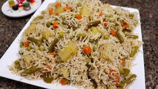 Mix Sabzi Pulao Recipe | Tasty Sabzi Pulao Banane Ka Sub Se Asaan Tarika
