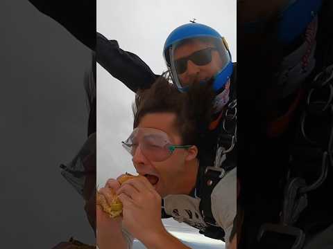 EATING WHILE SKYDIVING 🪂