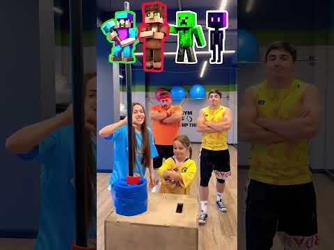 🐱ستيف ضد القروي ضد الزومبي ضد الأندرمان/ من فاز؟🏆 #تحدي #قصير #ماينكرافت