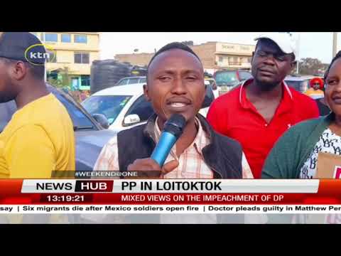 Residents of Loitoktok hold public participation to give their views on DP Gachagua's impeachment