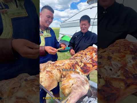 هذا الرجل يكرم ضيوفه بوليمة فخمة 😲 !! #food #shorts