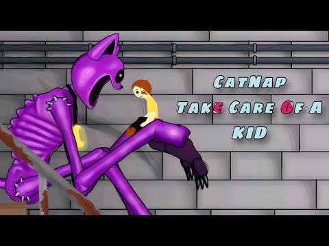 Catnap Take Care Of a Kid 🥺 | Drawing Cartoon 2 Animation