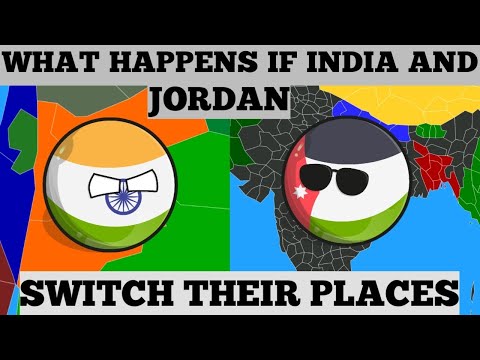 CountryBalls - Omg 😱 - What Happens If India And Jordan Switch Their Places??