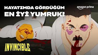 HAYATIMDA GÖRDÜĞÜM EN İYİ YUMRUK | Invincible | Prime Video Türkiye