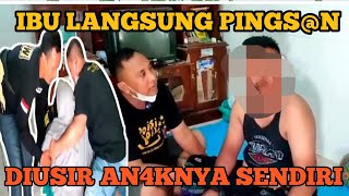SEORANG IBU LANGSUNG PING5@N SAAT DIUSIR ANAK KANDUNGNYA.WARGA KAMPUNG MARAH NAMUN TIDAK BERANI.