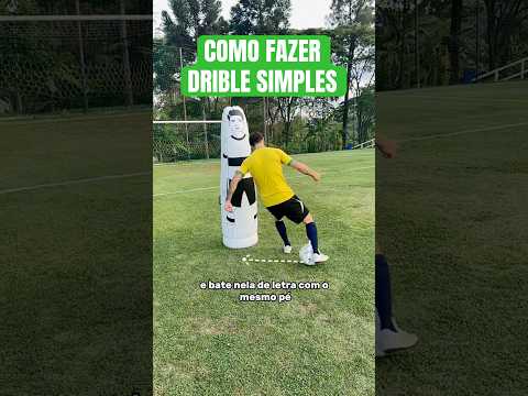 COMO FAZER DRIBLE SIMPLES 🔥 #futebol #drible #bera #tutorial