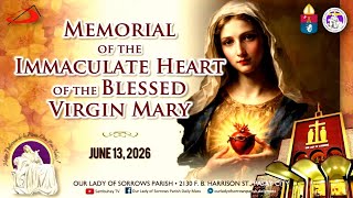 OLSP | Memorial of The Immaculate Heart of the Blessed Virgin Mary | June 13, 2026 - 6:00AM