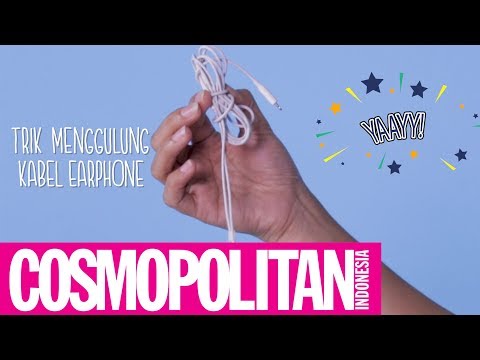 Trik Menggulung Kabel Earphone