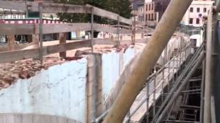 Obras na ponte velha sobre o Rio Águeda...