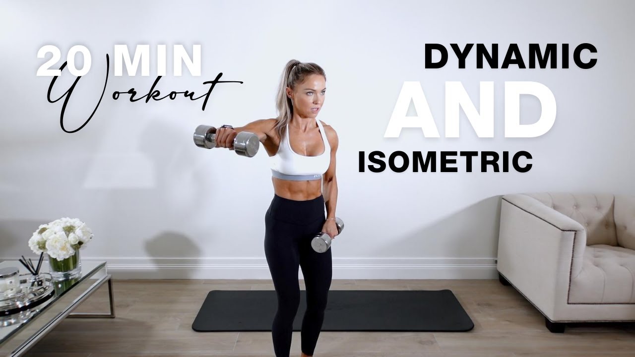 Dumbbell Dynamic And Isometric Workout 20 Min Upper Body Caroline Girvan 4338