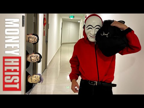 MONEY HEIST PARKOUR | Money Heist Korea Comes To The House To Play    (EPIC LIVE STORY) Bubblesgangz