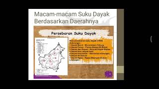 Suku Dayak dan Macam-macam Suku Dayak Berdasarkan Daerahnya - Muatan Lokal SMK - Kalimantan Tengah