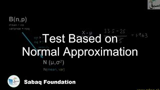 Test Based on Normal Approximation