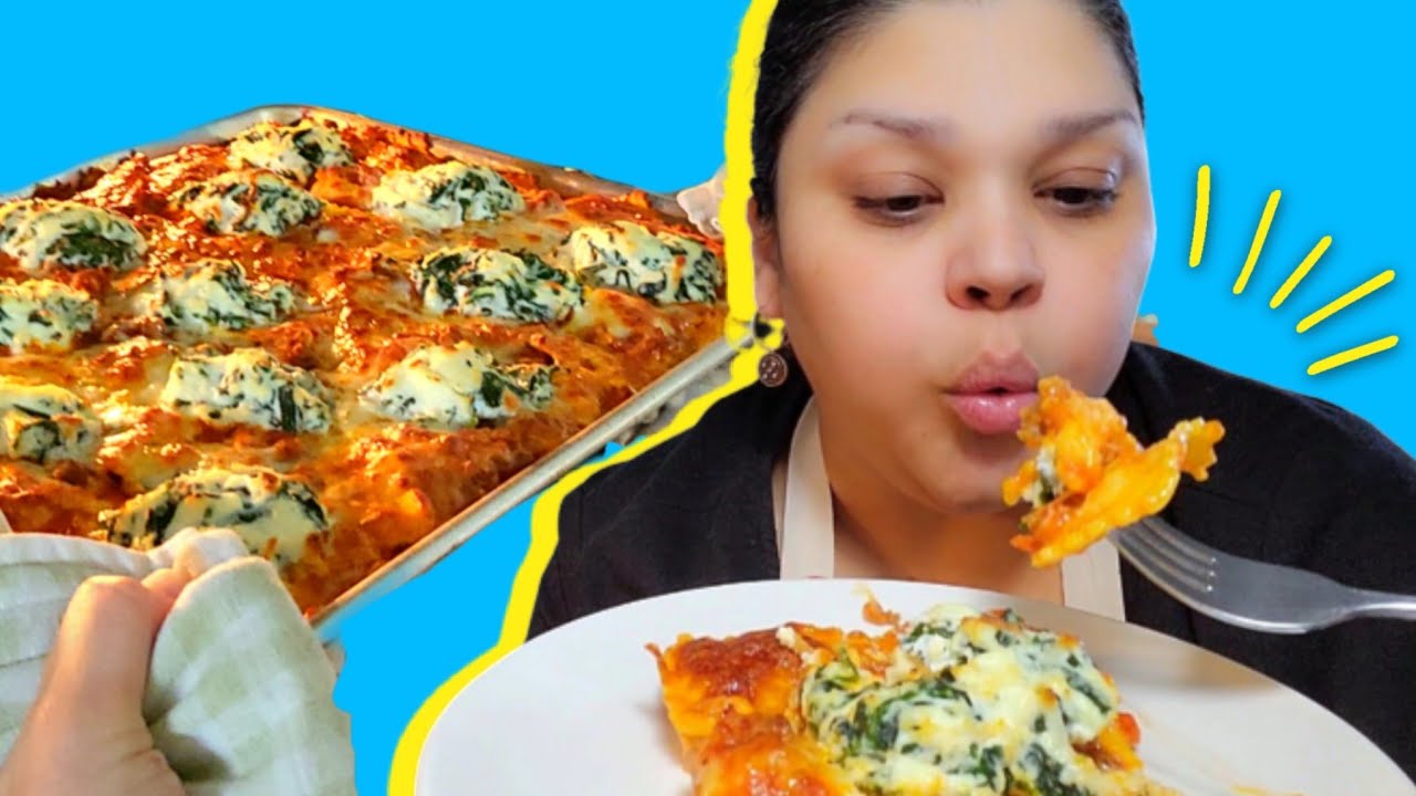 I made sheet pan lasagna, but with ravioli and it's AMAZING EASY Pasta Bake Recipe