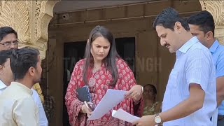 Barmer district collector ias tina dabi on duty#viralvideo #upscmotvation #tinadabi #onduty