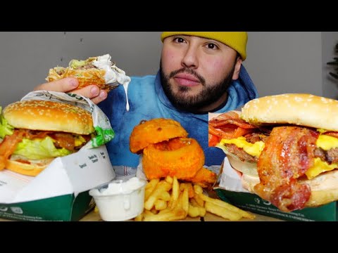 Onion Rings , Burgers • Farmer Boys MUKBANG EATING SHOW