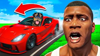 CHOP STEALING FRANKLIN'S CAR in GTA 5 (funny)