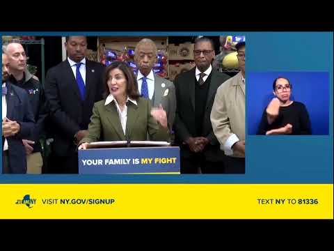 YouTube video thumbnail: New York Declares State of Emergency to Fund Food Banks