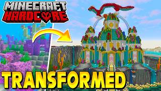 I Built a Giant Ocean Palace in my Hardcore Minecraft Forever World
