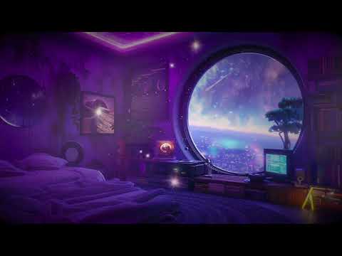 Living in Peaceful Space in Cozy Bedroom | Soothing Smooth Deep Space Sounds | Cosmic White Noise