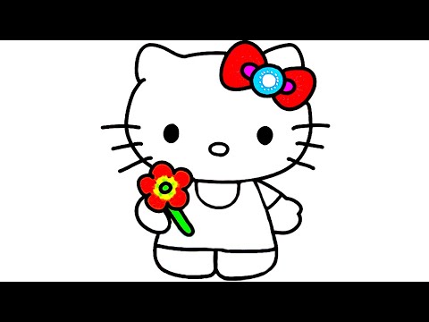 How to Draw Hello Kitty / Drawing and Coloring for Kids