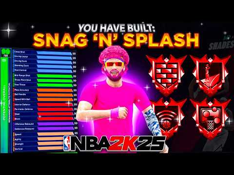 My *SNAG 'N' SPLASH* BUILD is a MONSTER in the RANDOM REC on NBA 2K25...BEST BUILD NBA 2K25