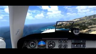 Test flight over Tenerife